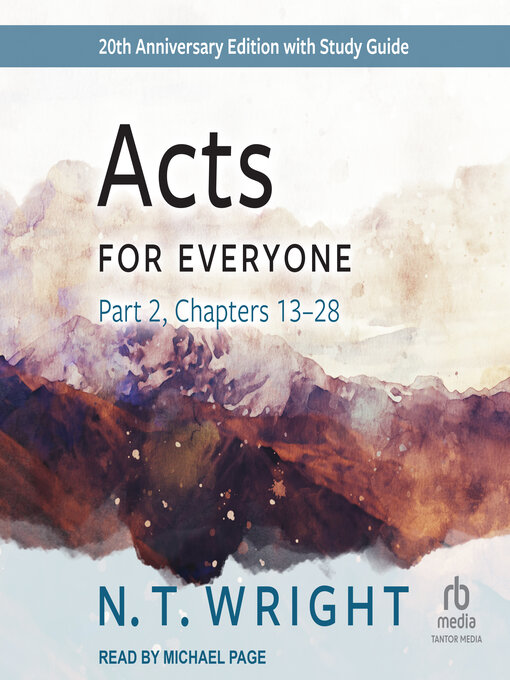 Title details for Acts for Everyone, Part 2 by N. T. Wright - Available